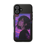Melancholy Anime Girl Phone Case Vaporwave Tough Case
