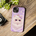 Persian Cat Kawaii Chibi Round Art Tough Phone Case