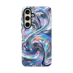 Chrome Metallic Swirl  Art Tough Phone Case
