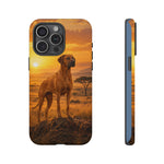 Rhodesian Ridgeback African Savanna Art Tough Phone Case