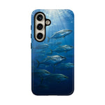 Amberjack School Phone Case, Open Water Sunlight Tough Cover