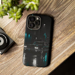 1965 Black Riviera car phone case | Retro Night Cityscape Tough Case