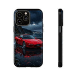 Red Sports Car NSX Phone Case | Rainy Night JDM Supercar Protection