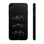 Black GNX Phone Case, Three-View Muscle Car Vector Tough Cover