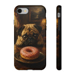 Pug Donut Dilemma Tough Phone Case