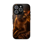 Burmese Golden Sable Portrait Art Tough Phone Case
