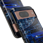 Skyline GT-R R34 Bayside Blue Tokyo Night Art Tough Phone Case