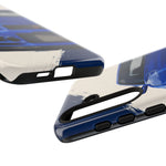 R34 Skyline GT-R Bayside Blue Tough Phone Case for 90s JDM Fans