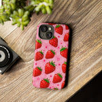 Retro Strawberry Y2K Art Tough Phone Case