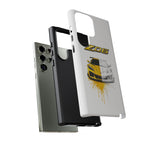 Z06 Corvette Phone Case, Yellow Sketch Reveal Chrome Cover