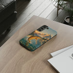 Leaping Golden Trout Lake Scene phone case | Tough Cover