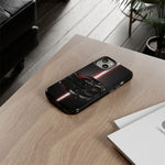 Camaro ZL1 Phone Case, Black Red Racing Stripe Studio Cover, Gift