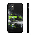 Lime Green 2022 GT500 Phone Case, Smoke Studio Reflection Cover
