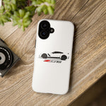 White C7 Z06 Phone Case for Chevy Vette Fans, Tough Cover