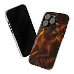 Burmese Golden Sable Portrait Art Tough Phone Case