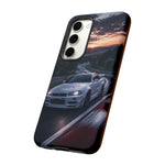 Skyline GT-R R34 White Nurburgring Speed Art Tough Phone Case
