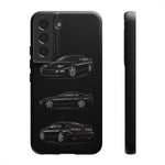 Black 300ZX Sports Car Tough Phone Case - Multi View
