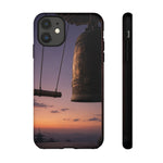 Temple Bell Sunset Phone Case Japan Zen Tough Case