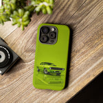 Green Cuda Muscle Car phone case for Gear Heads