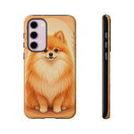 Pomeranian Tiny Fox Fluffy Art Tough Phone Case
