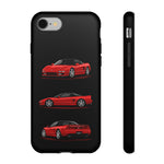 Red NSX Sports Car Phone Case Tough JDM 90s Classic Car Gift