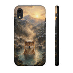 Shiba Inu Forest Hot Spring phone case | Tough Cases