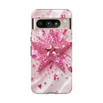 Pink Glitter Star Tough Case | Sparkle Phone Case