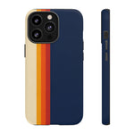 Retro Rainbow Stripe Phone Case | Tough Phone Case