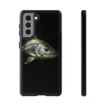 Snook Fishing Phone Case, Saltwater Portrait Black Cover, Gift