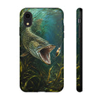 Northern Pike Phone Case, Weed Bed Fishing Strike Cover, Gift