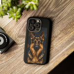 German Shepherd Geometric Art Tough Phone Case - Low Poly