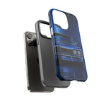 Blue Impala 1964 Phone Case, Classic Lowrider Tough Cover for Classic Car Fans