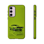 Green Cuda Muscle Car phone case for Gear Heads