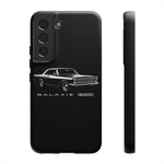 Vintage Galaxie 500 Phone Case | Classic Car Illustration, Black