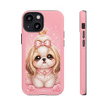 Shih Tzu Princess Kawaii Chibi Puppy Pet Dog Art Tough Phone Case