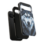 Siberian Husky Geometric Diamond Art Tough Phone Case