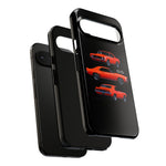 1969 Camaro SS Orange Triple View Muscle Car Tough Phone Case