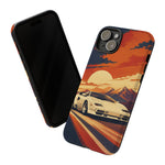 Retro Sunset Countach phone case | Sports car tough cover