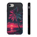 Retro 80s Trichrome Vaporwave Phone Case – Three-Color Aesthetic