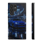 Skyline GT-R R34 Bayside Blue Tokyo Night Art Tough Phone Case