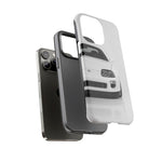 White MK4 Supra Phone Case, Retro 90s JDM Tough Cover for Car Enthusiasts