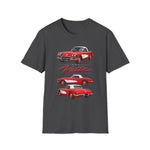 Red 1960 Corvette Convertible T-Shirt | Retro Classic Car Illustration