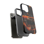 Orange Cuda Phone Case, Rainy City Night Muscle Car Tough Cover