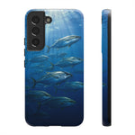 Amberjack School Phone Case, Open Water Sunlight Tough Cover