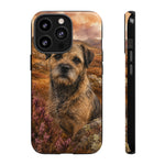 Border Terrier Earthy Watercolor Art Tough Phone Case