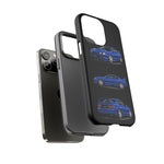 Tough Phone Case - Blue Celica GT-Four JDM Rally Car Multi View Art