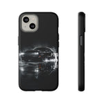 Black Sports Car Illustration 2023 Challenger SRT phone case | Car Drift Reflection
