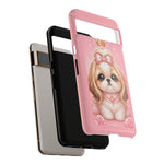 Shih Tzu Princess Kawaii Chibi Puppy Pet Dog Art Tough Phone Case