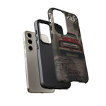 F100 Phone Case, Red White Classic Truck Foggy Road Cover, Gift
