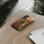 Border Terrier Earthy Watercolor Art Tough Phone Case